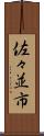 佐々並市 Scroll