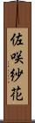 佐咲紗花 Scroll
