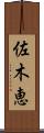 佐木恵 Scroll