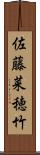 佐藤菜穂竹 Scroll