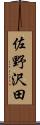 佐野沢田 Scroll
