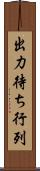 出力待ち行列 Scroll