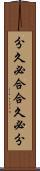 分久必合，合久必分 Scroll