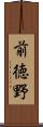 前徳野 Scroll