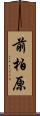 前柏原 Scroll