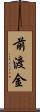 前渡金 Scroll