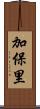 加保里 Scroll