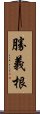 勝義根 Scroll