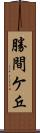 勝間ケ丘 Scroll