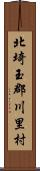 北埼玉郡川里村 Scroll