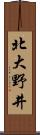北大野井 Scroll