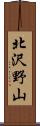 北沢野山 Scroll