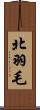 北羽毛 Scroll