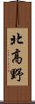 北高野 Scroll