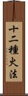 十二種火法 Scroll