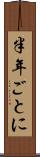 半年ごとに Scroll