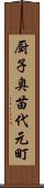 厨子奥苗代元町 Scroll