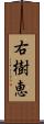 右樹恵 Scroll