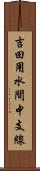 吉田用水間中支線 Scroll