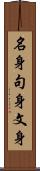 名身句身文身 Scroll