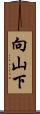 向山下 Scroll