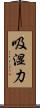 吸湿力 Scroll