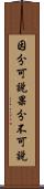 因分可說果分不可說 Scroll