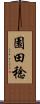園田稔 Scroll