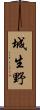 城生野 Scroll