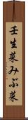 壬生菜 Scroll