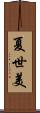夏世美 Scroll
