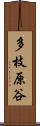 多枝原谷 Scroll