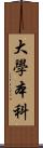 大學本科 Scroll