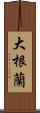 大根蘭 Scroll