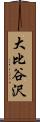 大比谷沢 Scroll