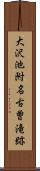 大沢池附名古曽滝跡 Scroll