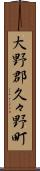 大野郡久々野町 Scroll