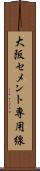 大阪セメント専用線 Scroll