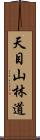 天目山林道 Scroll
