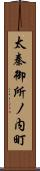 太秦御所ノ内町 Scroll