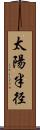 太陽半径 Scroll