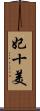 妃十美 Scroll