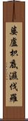 婆盧枳底濕伐羅 Scroll