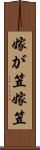 嫁が笠 Scroll