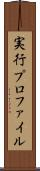 実行プロファイル Scroll