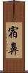 宿鼻 Scroll