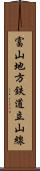 富山地方鉄道立山線 Scroll