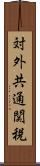 対外共通関税 Scroll