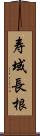 寿域長根 Scroll