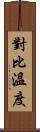 對比溫度 Scroll